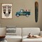 Interchangeable Welcome Sign Summer Truck Decor Seasonal Door Signs with 12 Holiday Icons (Blue)